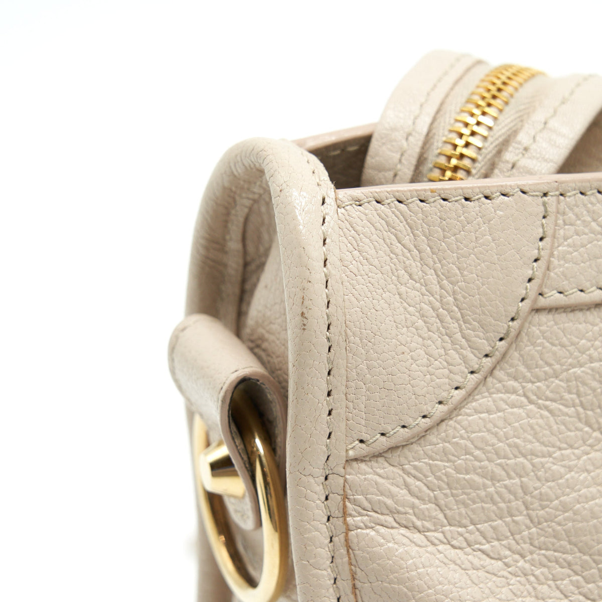 Balenciaga Mini City Bag Beige GHW — Designer Leather Handbag