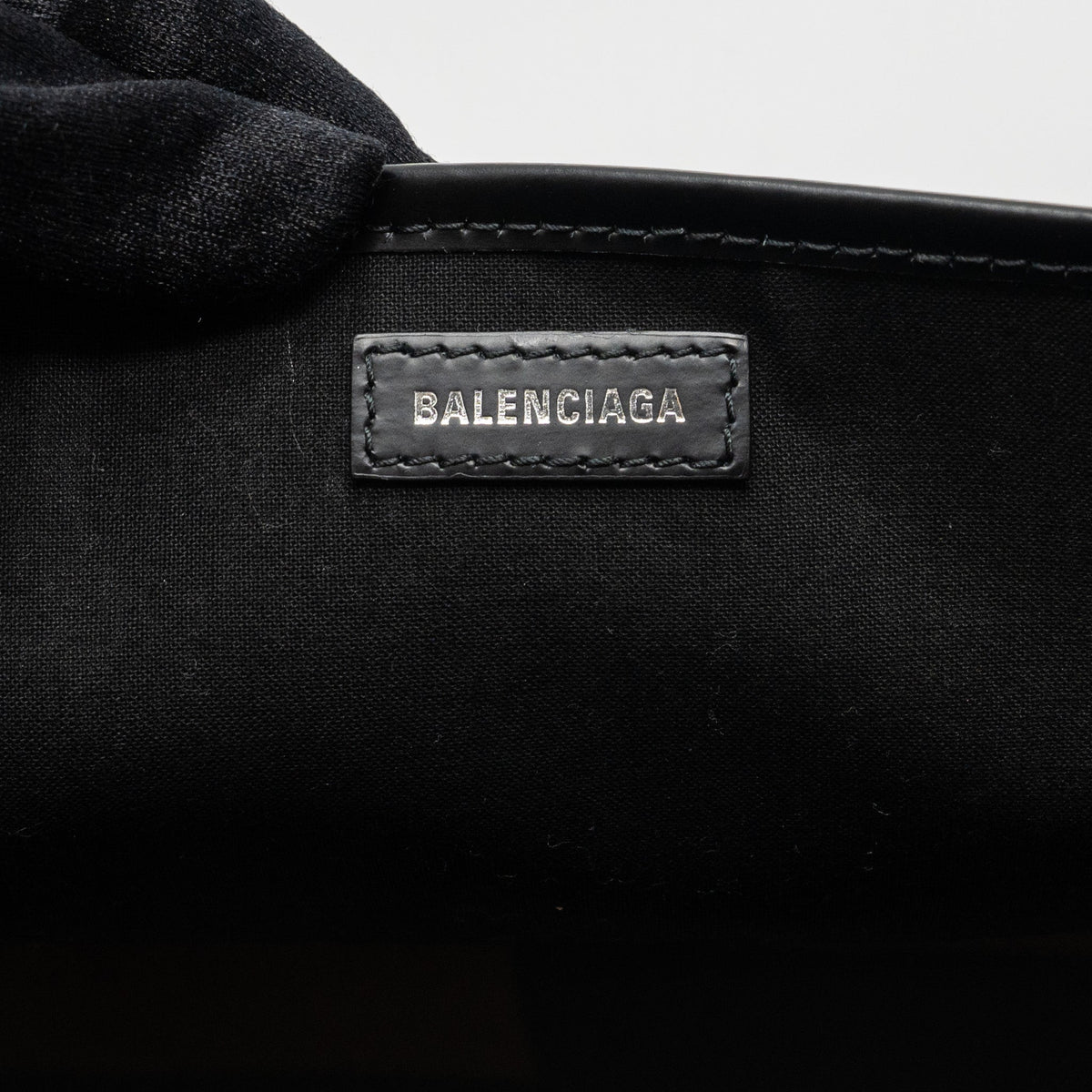 Balenciaga Cabas Tote Bag Canvas/Calfskin Beige/Black SHW — Luxury Canvas Tote Bag