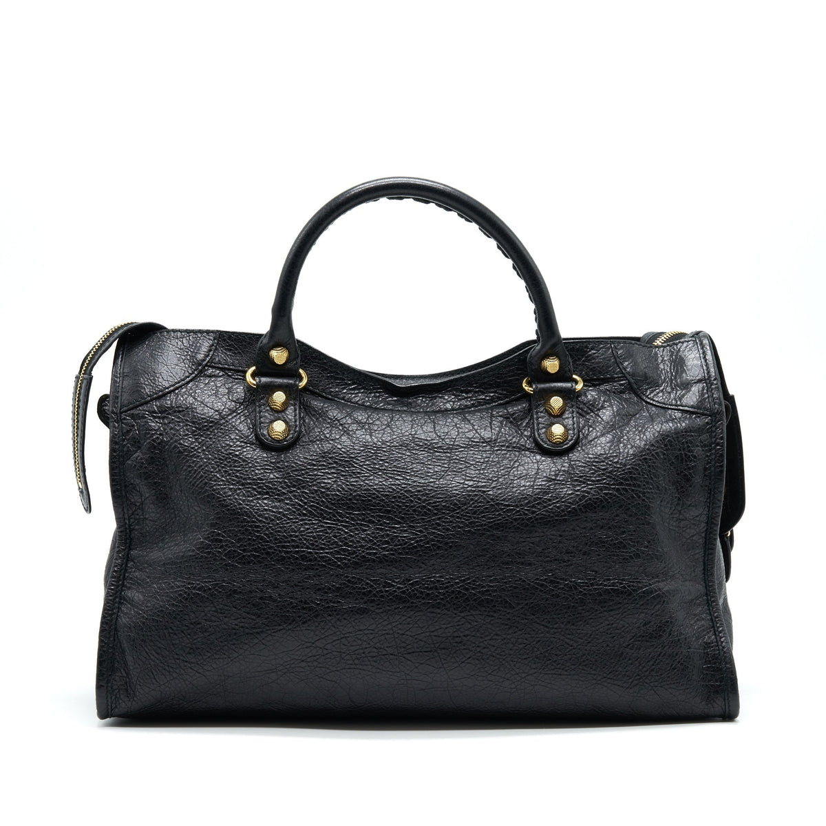 Luxar749 elegant leather Handbag flat lay view