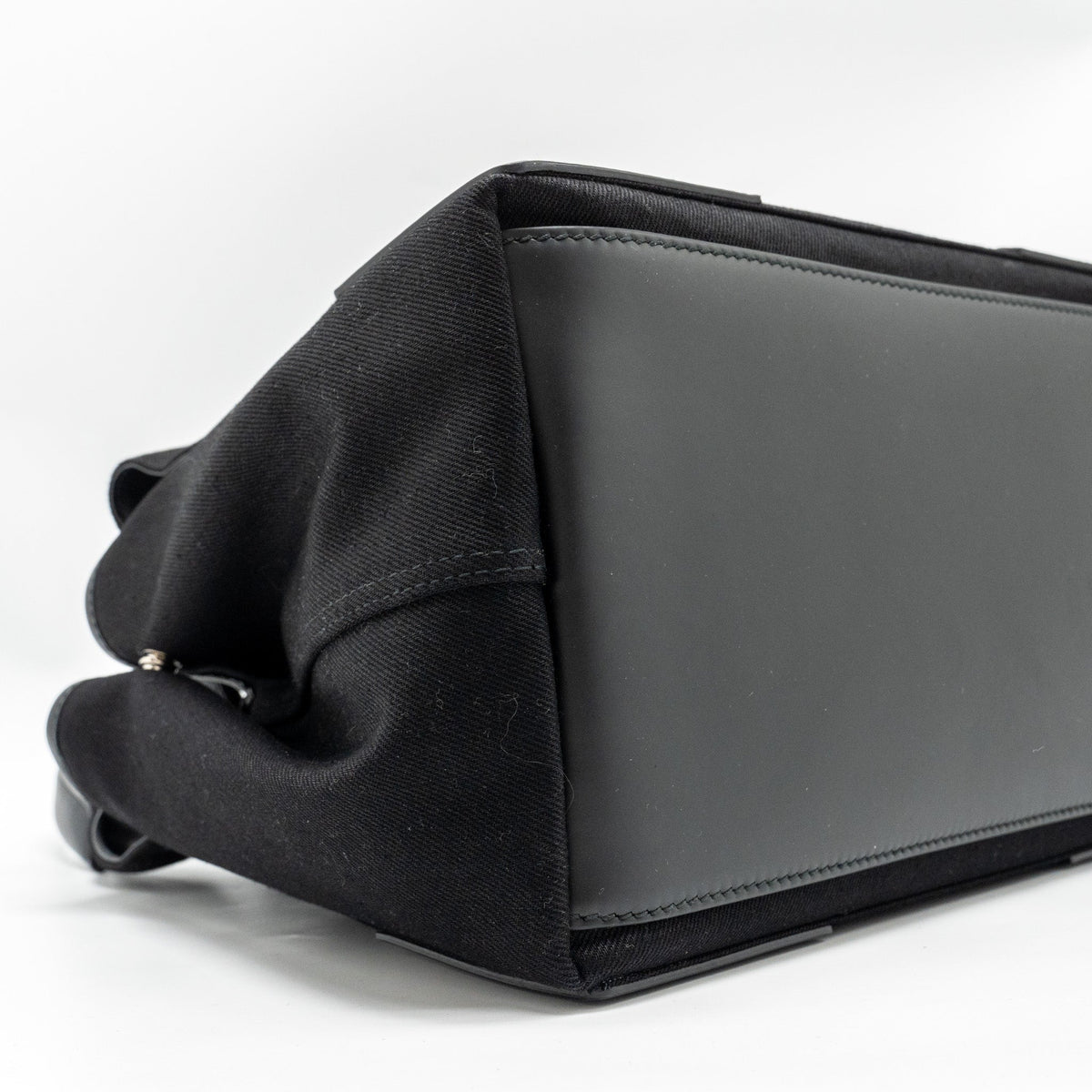 Balenciaga authentic luxury handbag Black canvas craftsmanship