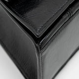 Balenciaga authentic luxury handbag Black leather craftsmanship