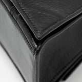 Side view of Balenciaga handbag Black premium designer bag