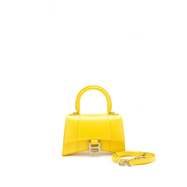 Balenciaga Hourglass XS Top Handle Yellow | Designer Top Handle Bag