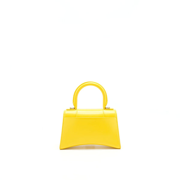 Balenciaga Hourglass XS Top Handle Yellow | Designer Top Handle Bag