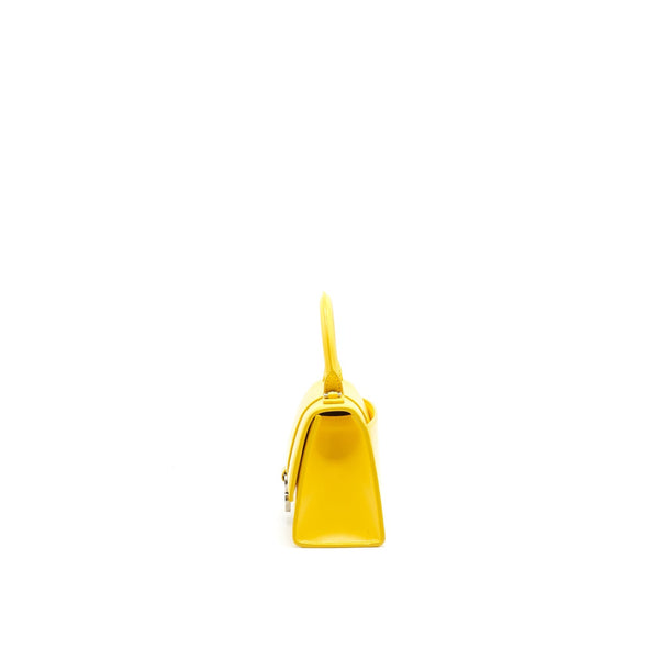 Balenciaga Hourglass XS Top Handle Yellow | Designer Top Handle Bag