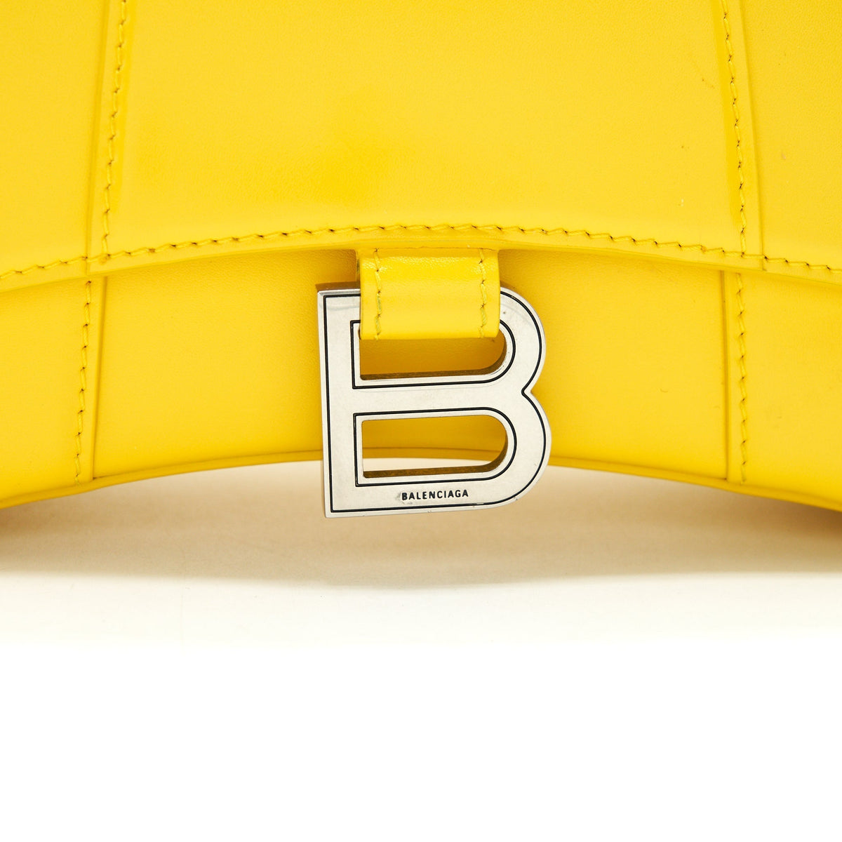 Balenciaga Hourglass XS Top Handle Yellow | Designer Top Handle Bag