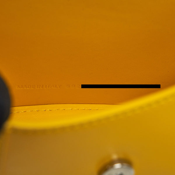 Balenciaga Hourglass XS Top Handle Yellow | Designer Top Handle Bag