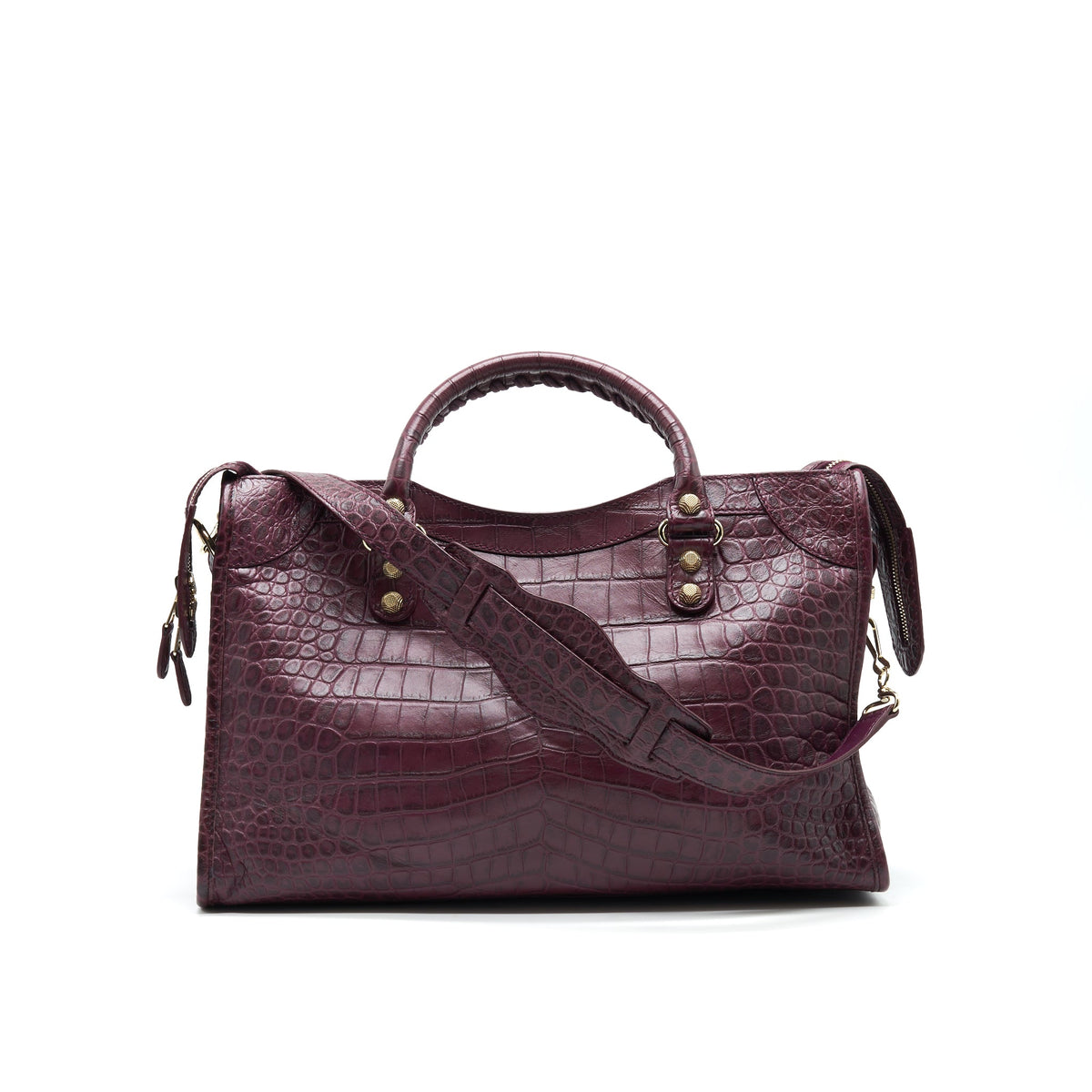 Luxar742 elegant leather Handbag side view