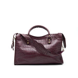 Luxar742 elegant leather Handbag side view