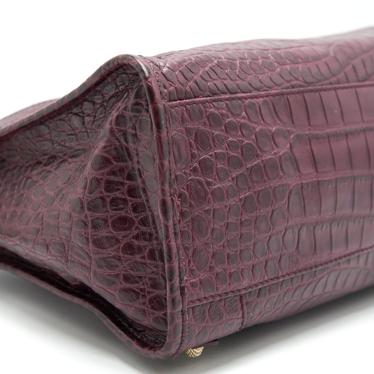 Balenciaga women's handbag Burgundy luxury designer leather