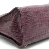 Balenciaga women's handbag Burgundy luxury designer leather