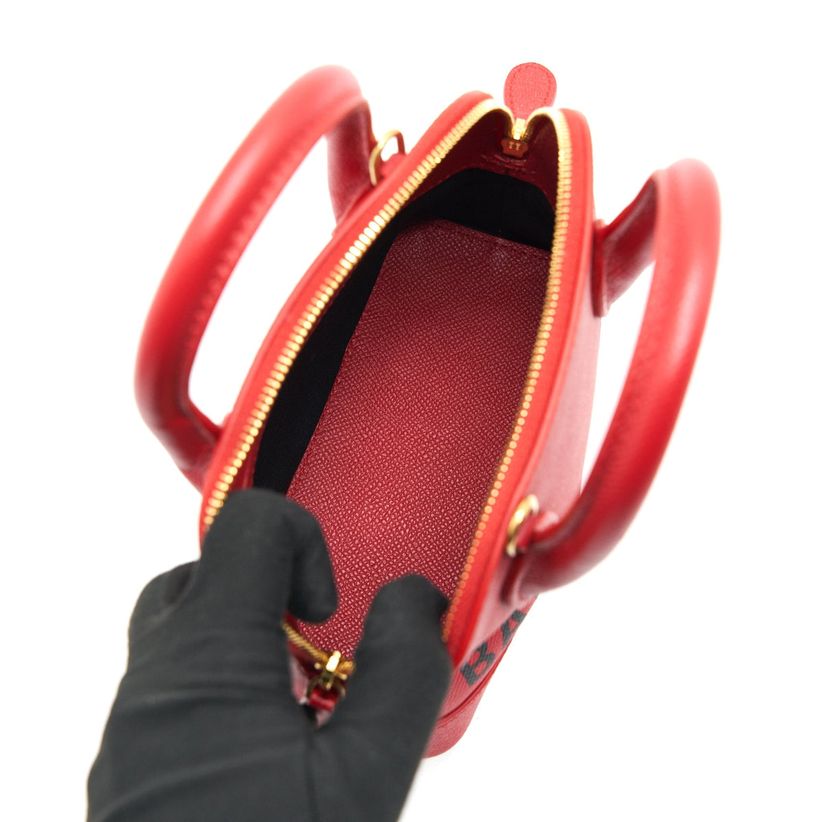 Luxar732 elegant leather Handbag top view
