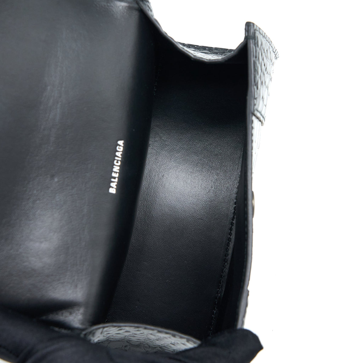 Balenciaga designer handbag calf closeup detail