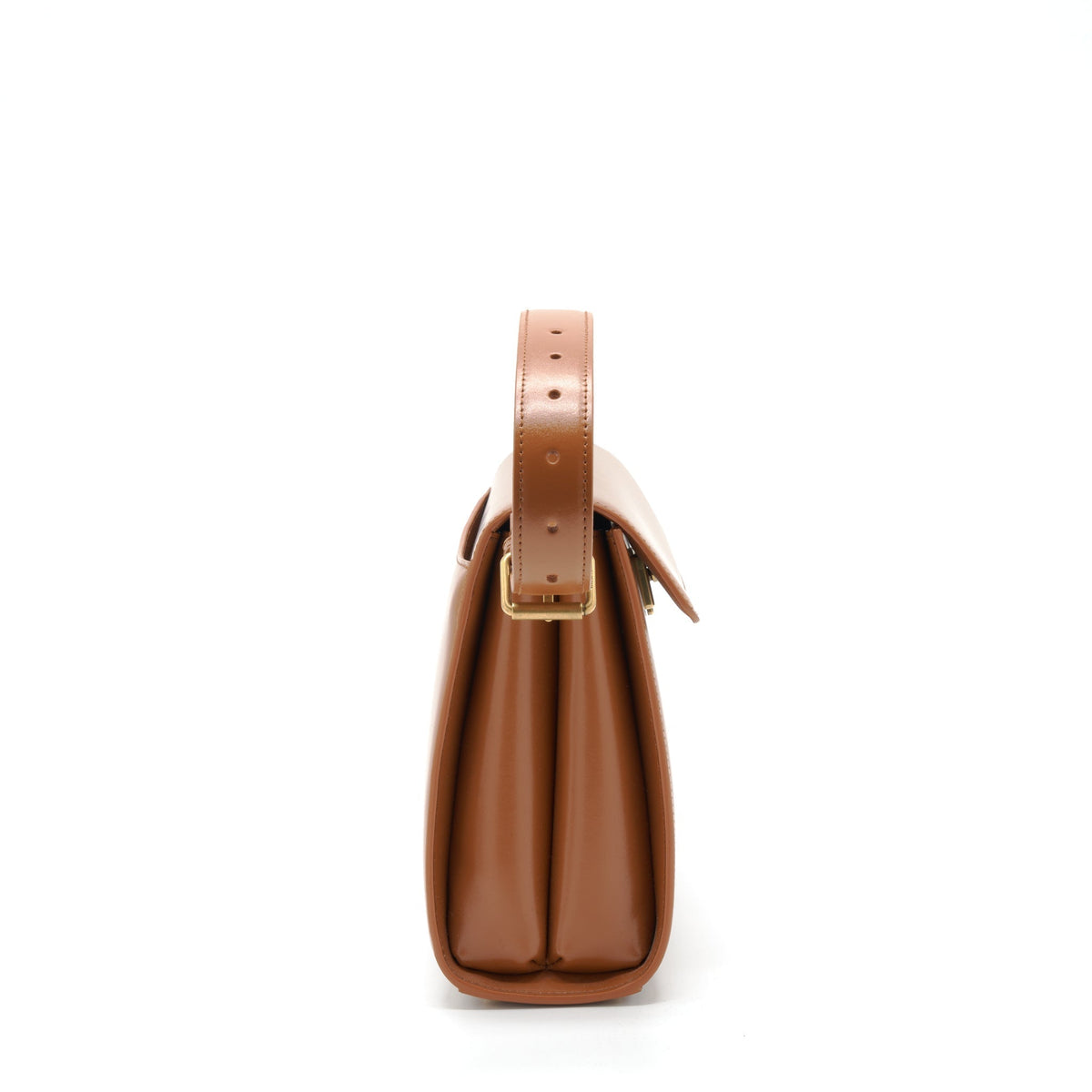 Balenciaga Ghost Medium Shoulder Bag Calfskin Caramel GHW | Designer Ghost Shoulder Bag