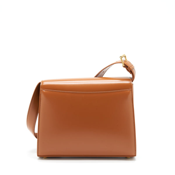 Balenciaga Ghost Medium Shoulder Bag Calfskin Caramel GHW | Designer Ghost Shoulder Bag