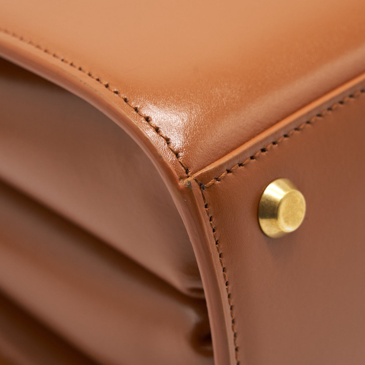 Balenciaga Ghost Medium Shoulder Bag Calfskin Caramel GHW | Designer Ghost Shoulder Bag