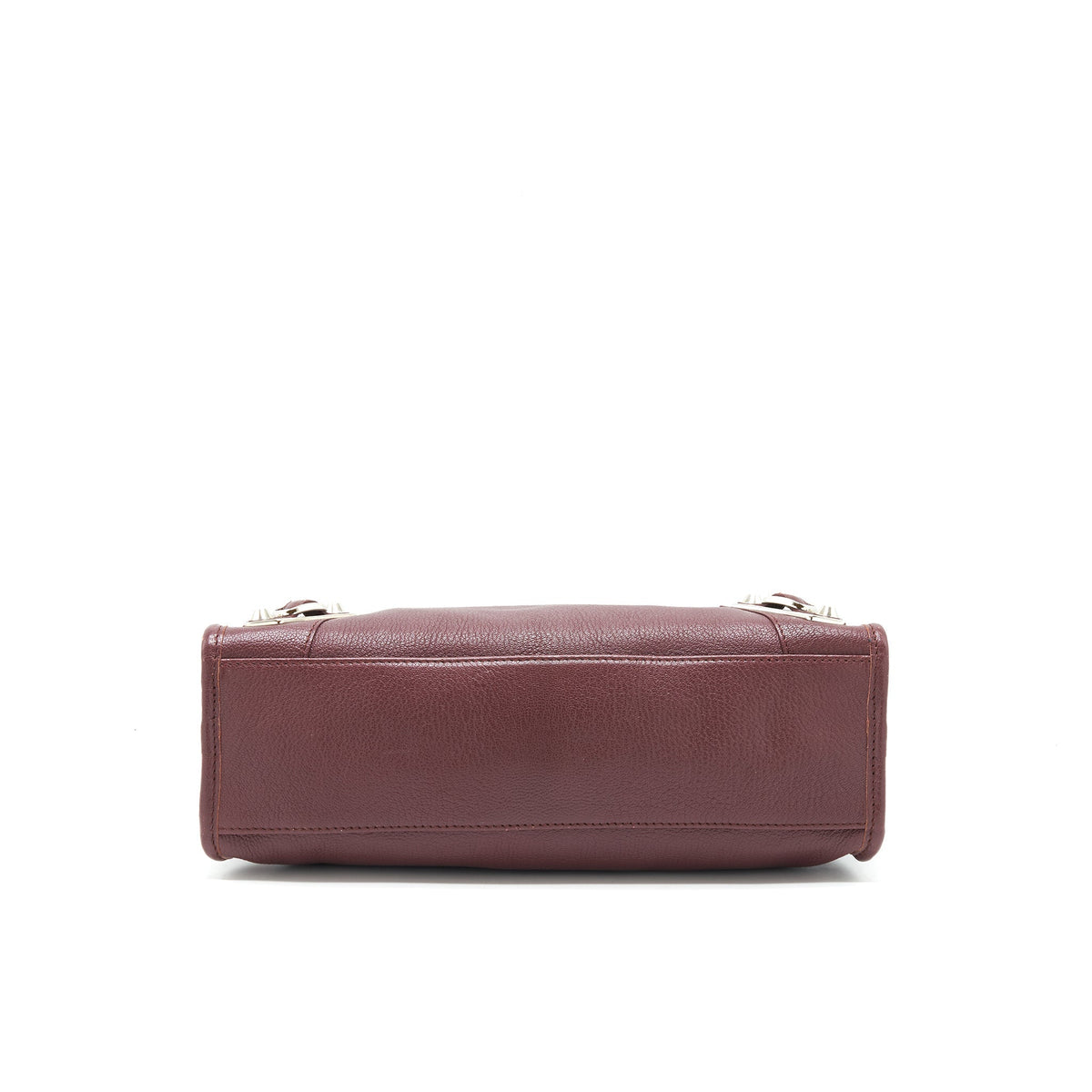 Balenciaga Small City Edge Burgundy SHW | Designer Leather Handbag