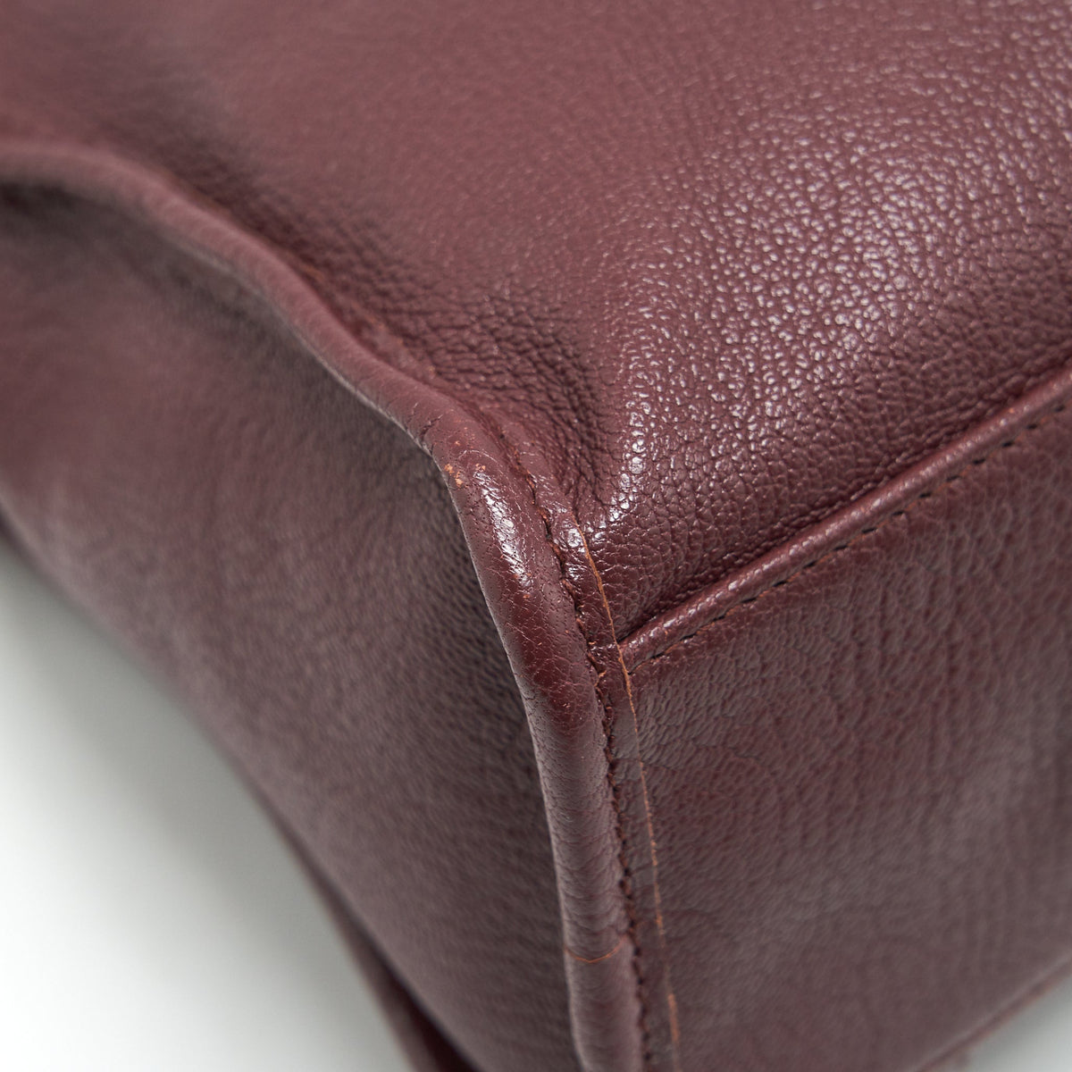 Balenciaga Small City Edge Burgundy SHW | Designer Leather Handbag