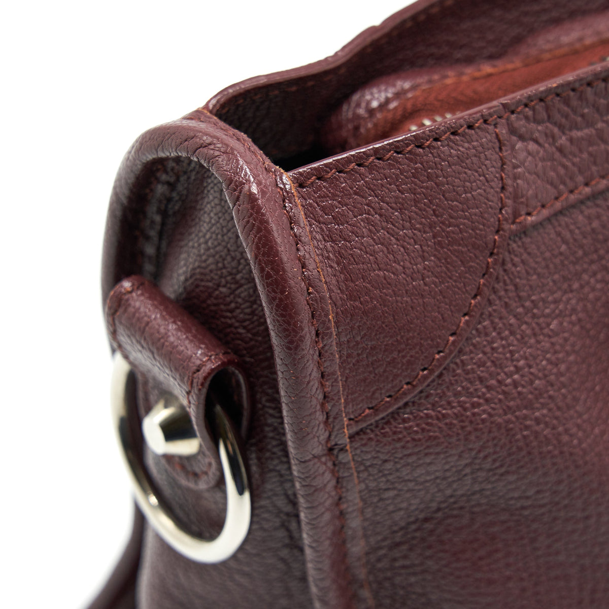 Balenciaga Small City Edge Burgundy SHW | Designer Leather Handbag