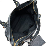 Balenciaga authentic luxury handbag Grey leather craftsmanship