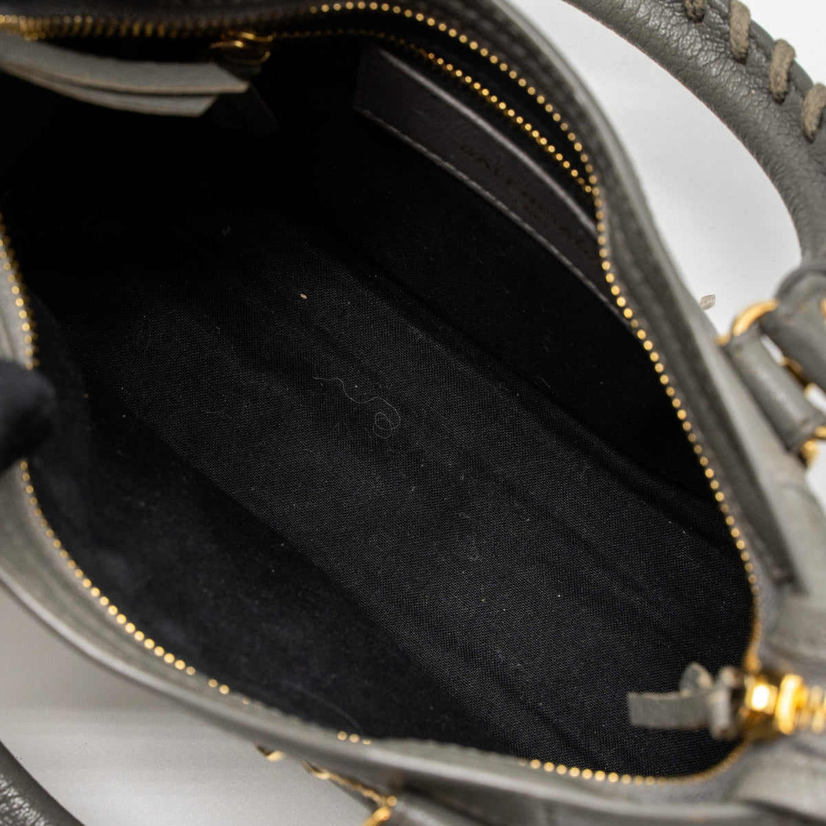 Balenciaga Mini City Bag Grey GHW — Designer Leather Handbag
