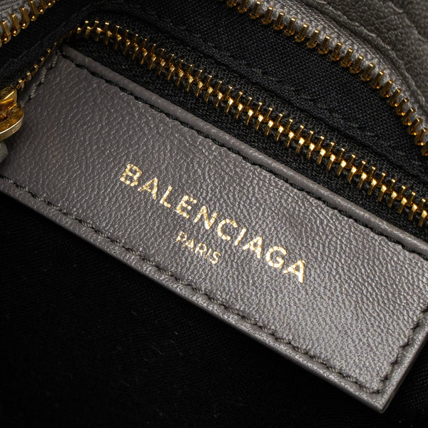 Balenciaga Mini City Bag Grey GHW — Designer Leather Handbag