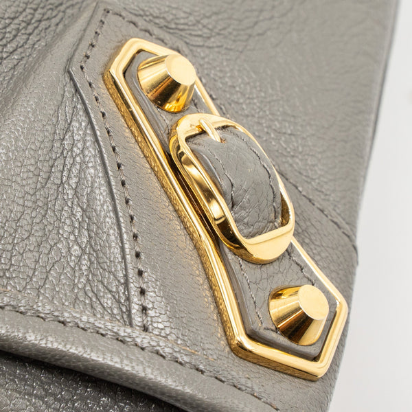 Balenciaga Mini City Bag Grey GHW — Designer Leather Handbag