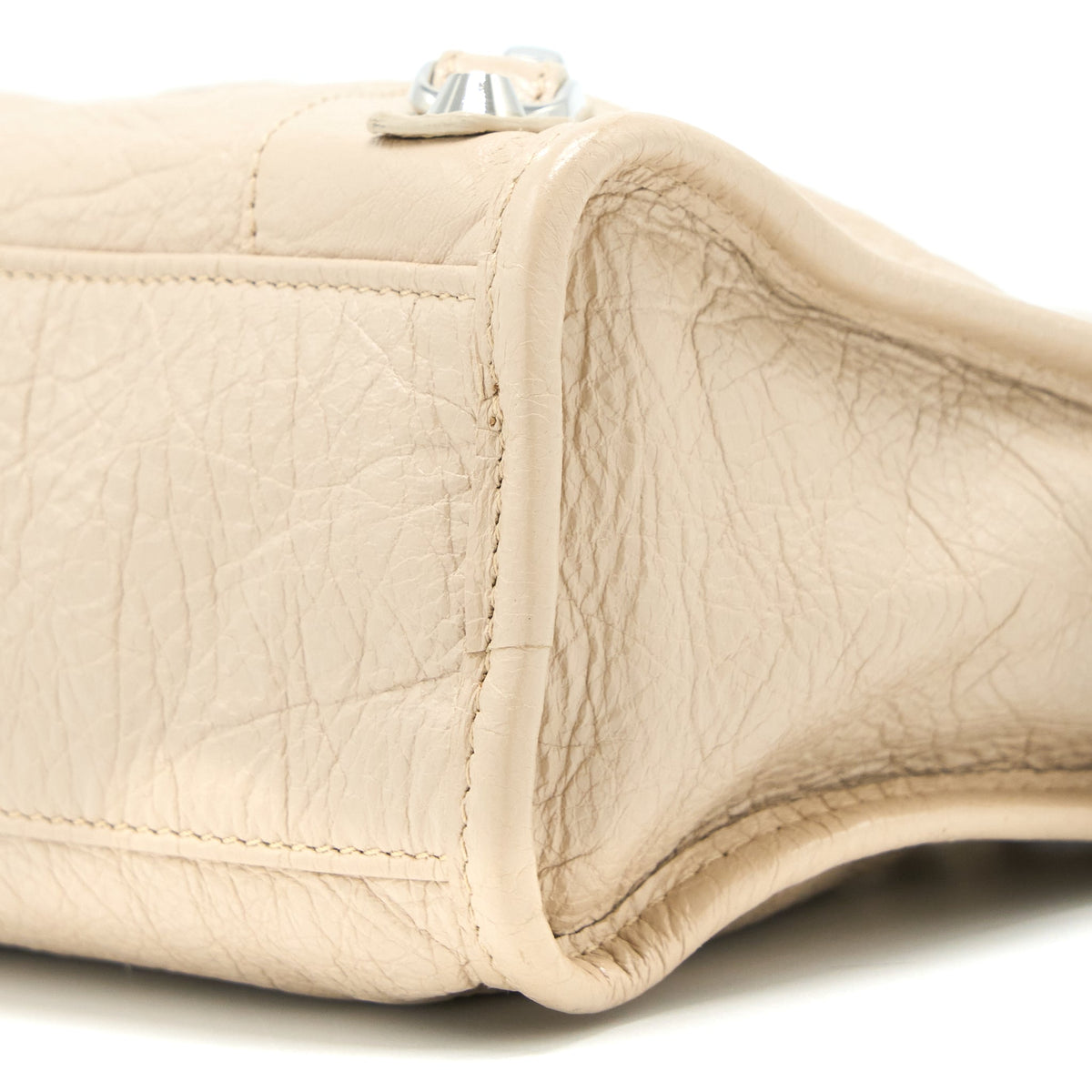 Balenciaga Mini City Bag Beige SHW — Designer Leather Handbag