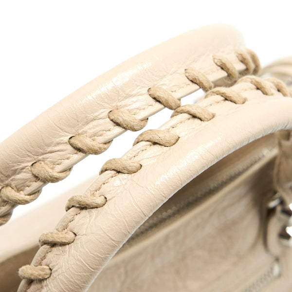 Balenciaga Mini City Bag Beige SHW — Designer Leather Handbag