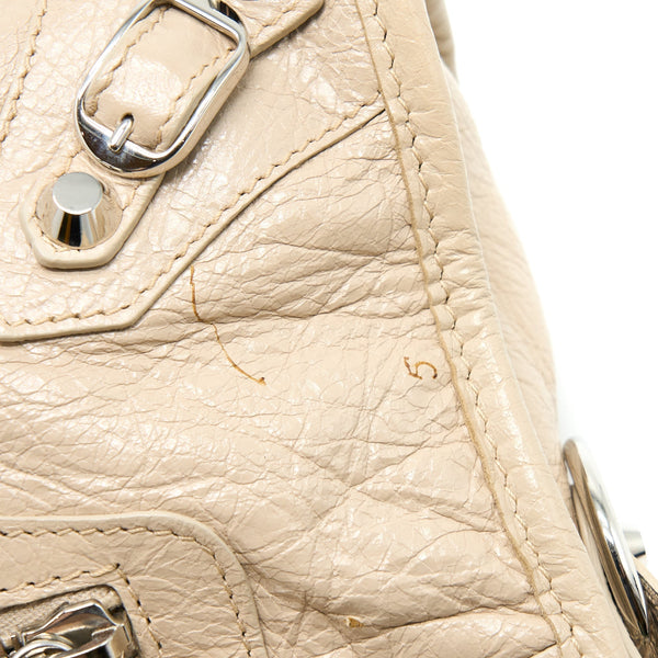Balenciaga Mini City Bag Beige SHW — Designer Leather Handbag