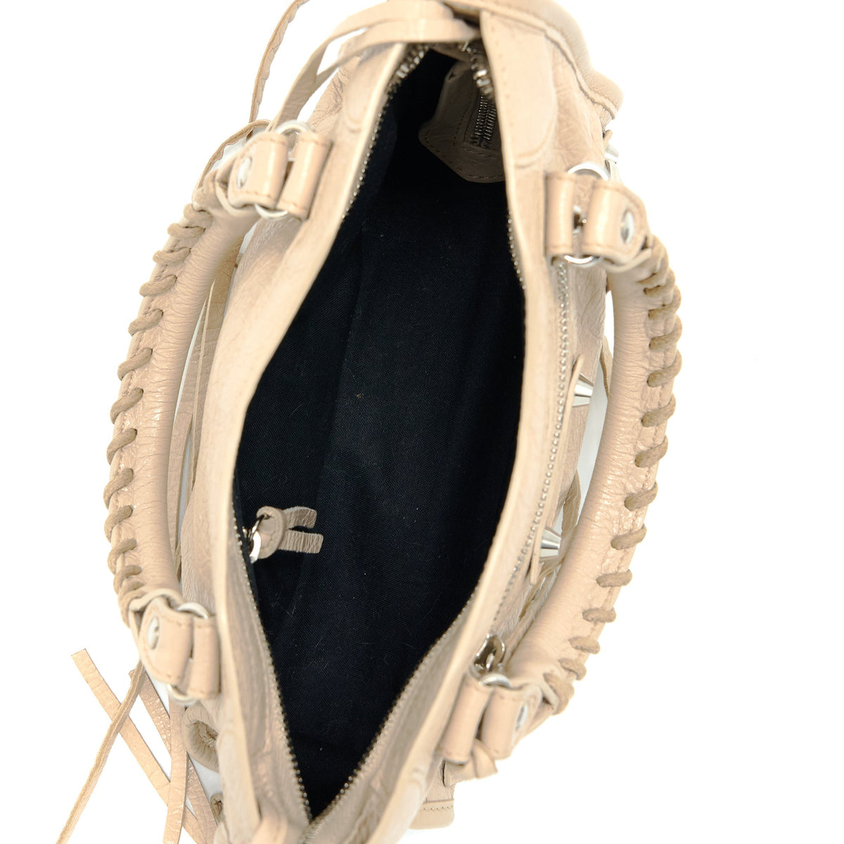 Balenciaga Mini City Bag Beige SHW — Designer Leather Handbag