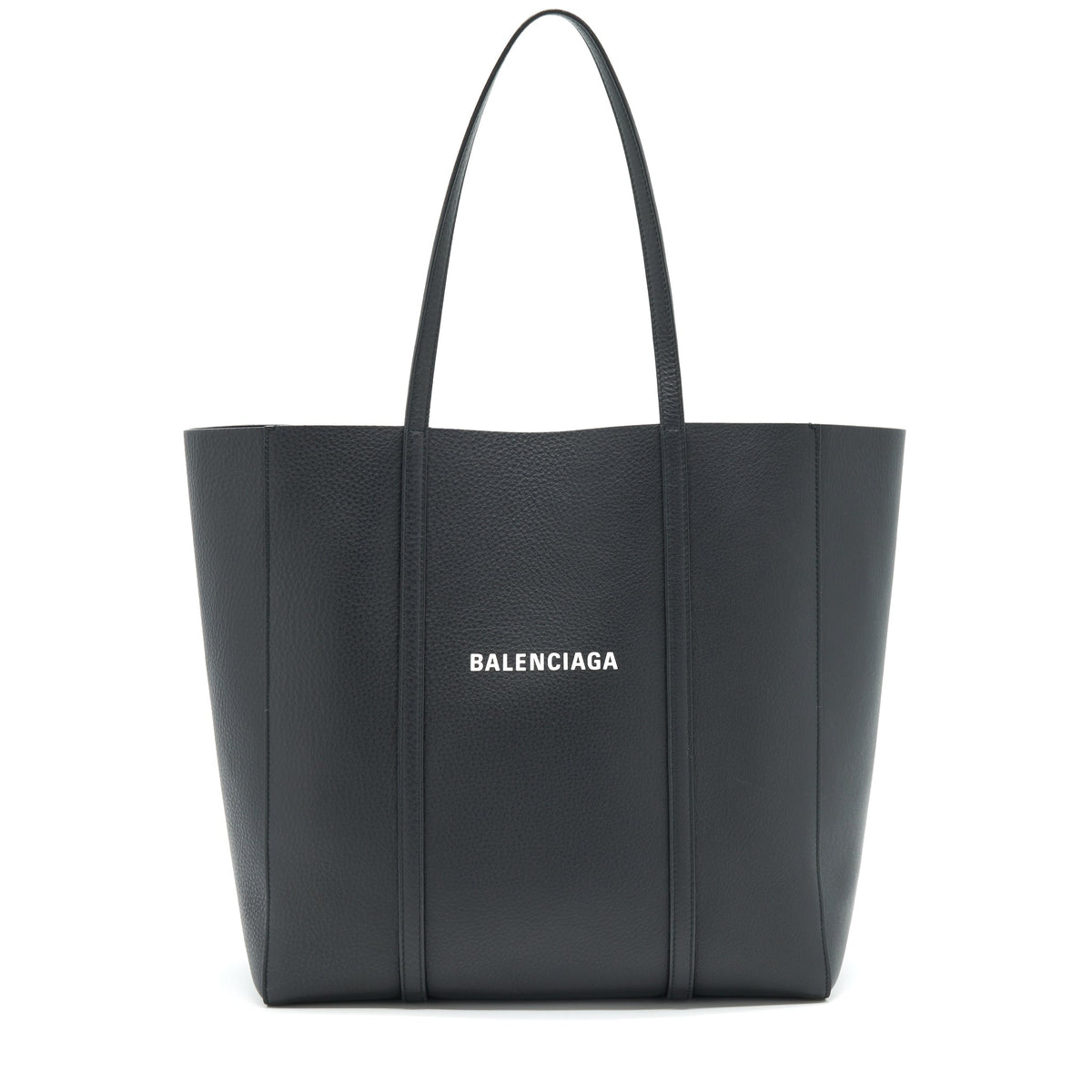 Balenciaga leather shopping Tote Bag Black — Premium Leather Tote