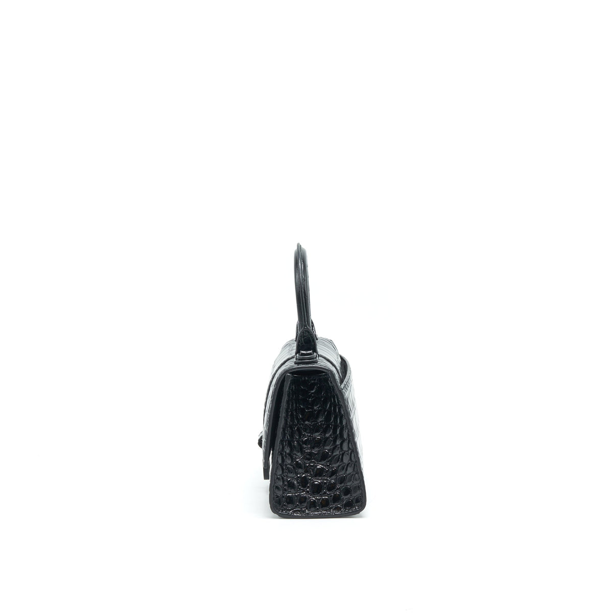 Balenciaga Hourglass XS So Black | Designer Top Handle Bag