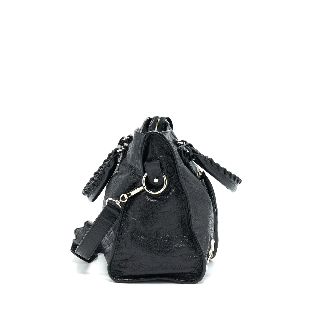 Luxar605 elegant leather Handbag flat lay view