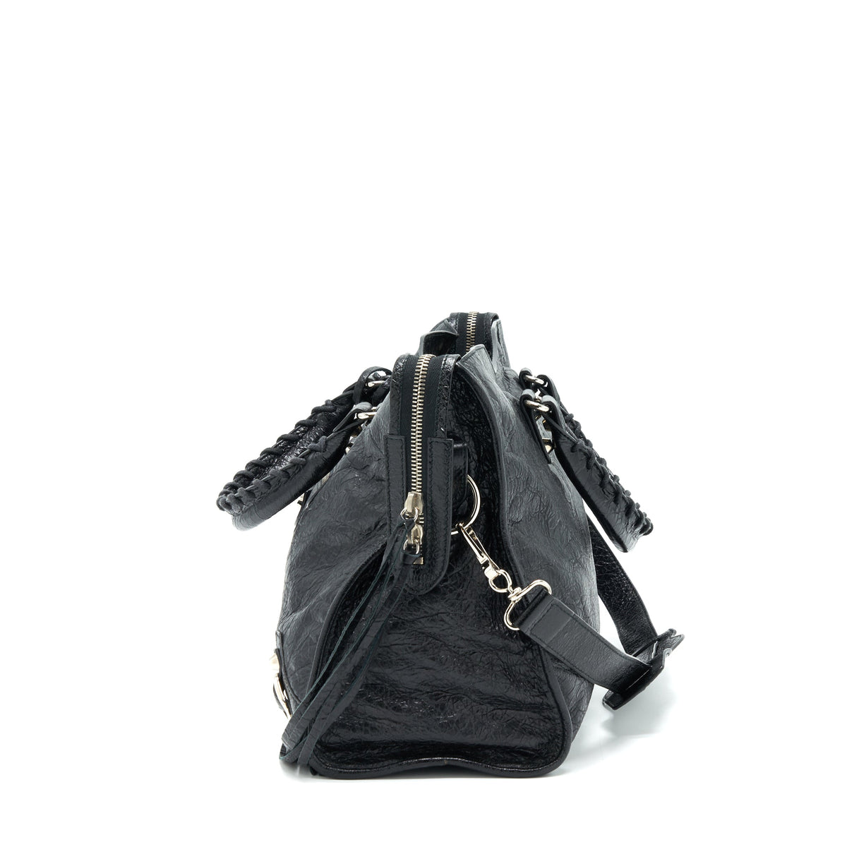 Luxar605 elegant leather Handbag angled view
