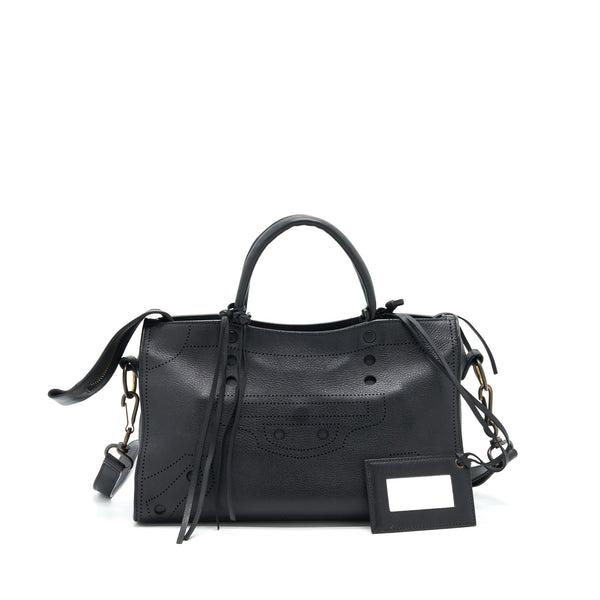 Balenciaga Stud Free blackout City Bag — Designer Leather Handbag