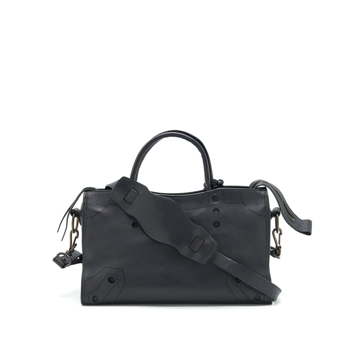Balenciaga Stud Free blackout City Bag — Designer Leather Handbag