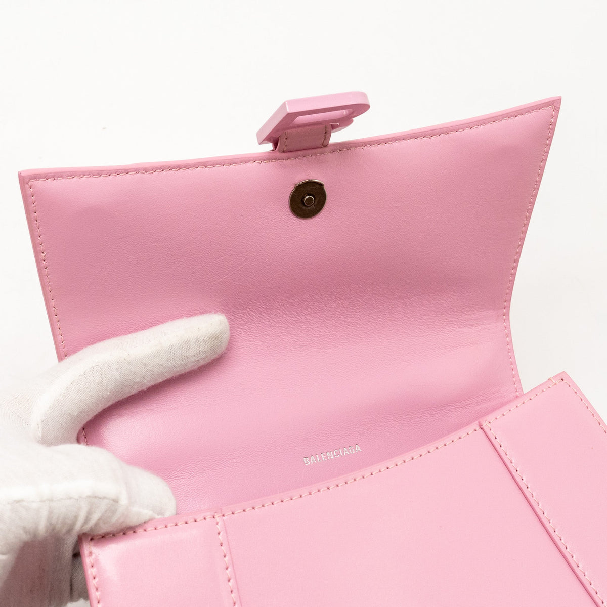 Luxar713 elegant leather Handbag angled view