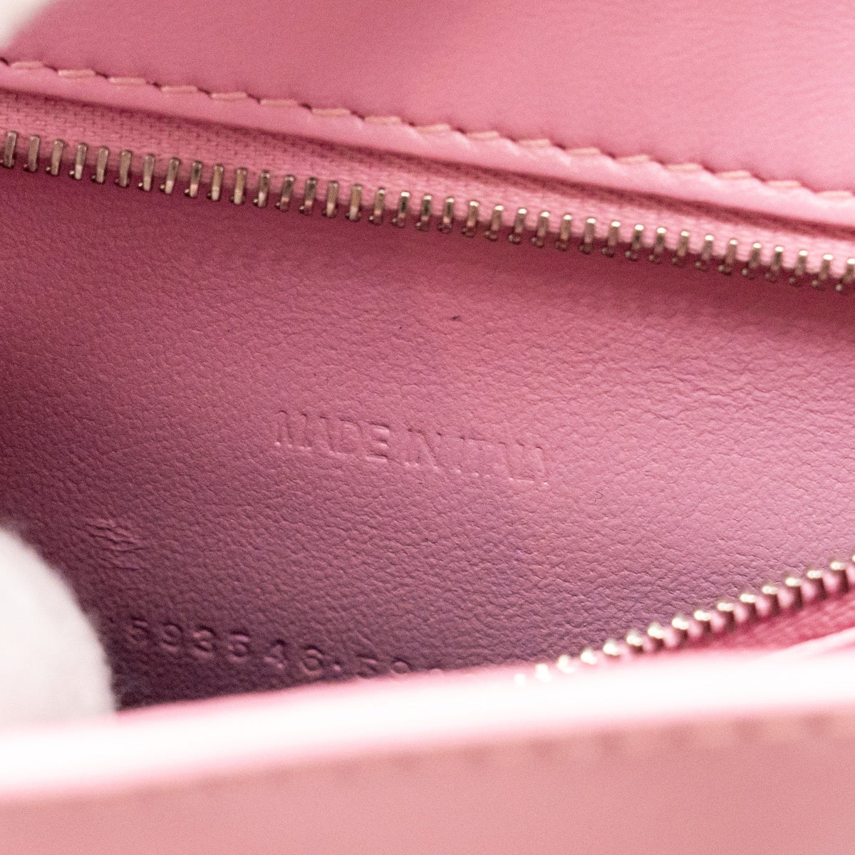 Balenciaga designer handbag calf closeup detail