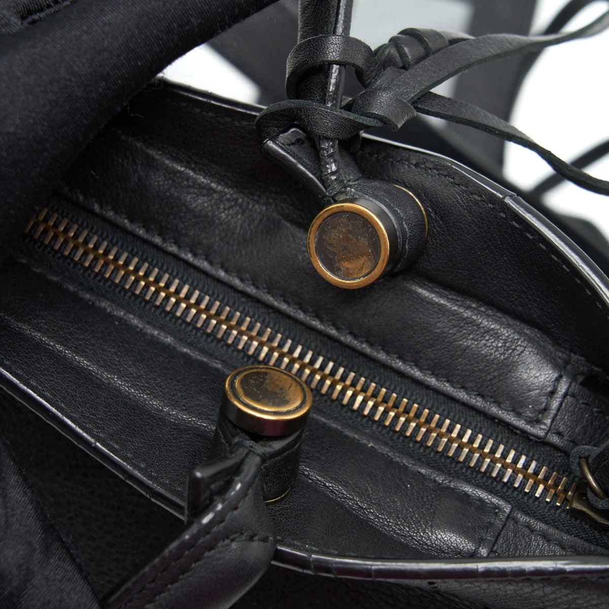 Balenciaga Stud Free blackout City Bag — Designer Leather Handbag