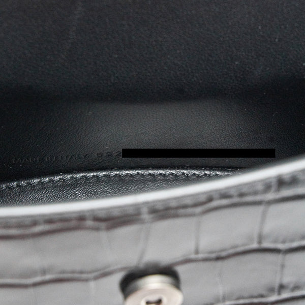 Balenciaga Hourglass XS So Black | Designer Top Handle Bag