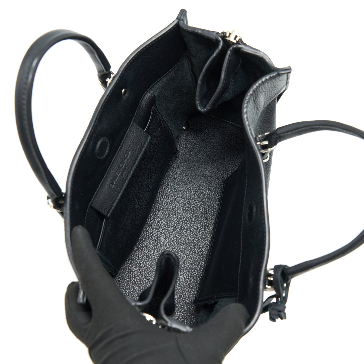 Luxar750 elegant leather Handbag top view