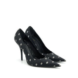 Balenciaga women's shoe Black luxury designer satin