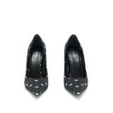 Side view of Balenciaga shoe Black premium designer bag