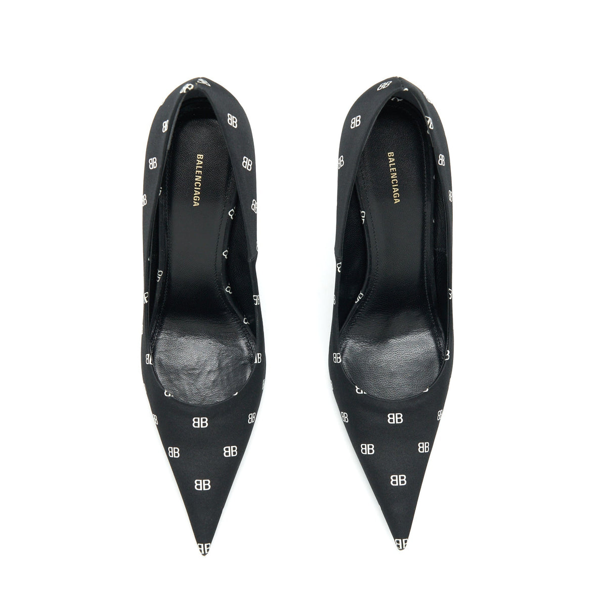 Balenciaga designer shoe satin closeup detail