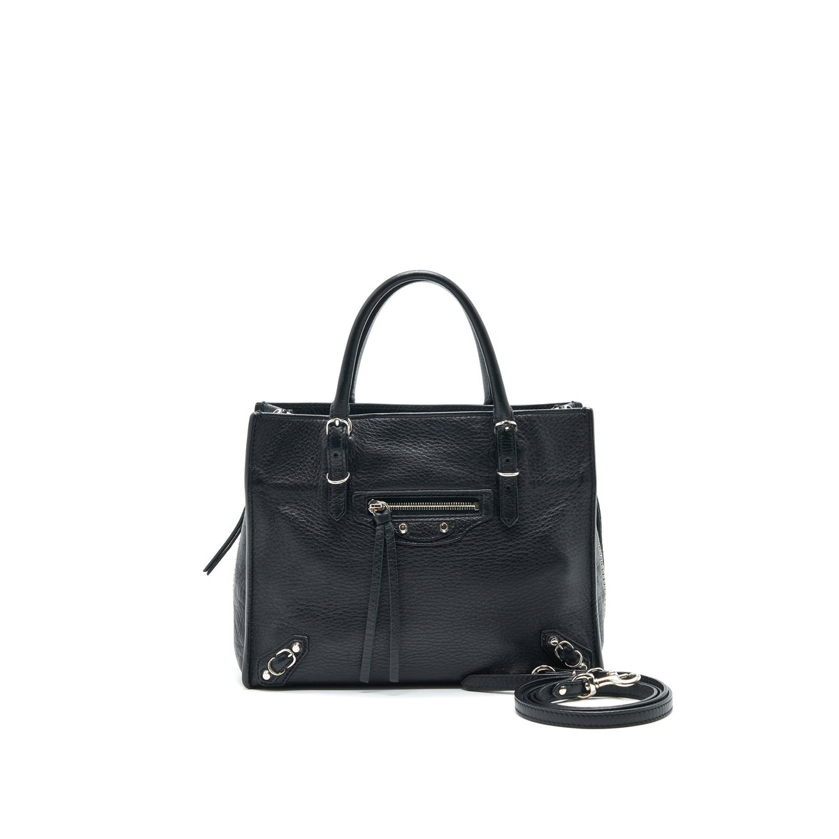 Balenciaga women's handbag Black luxury designer leather