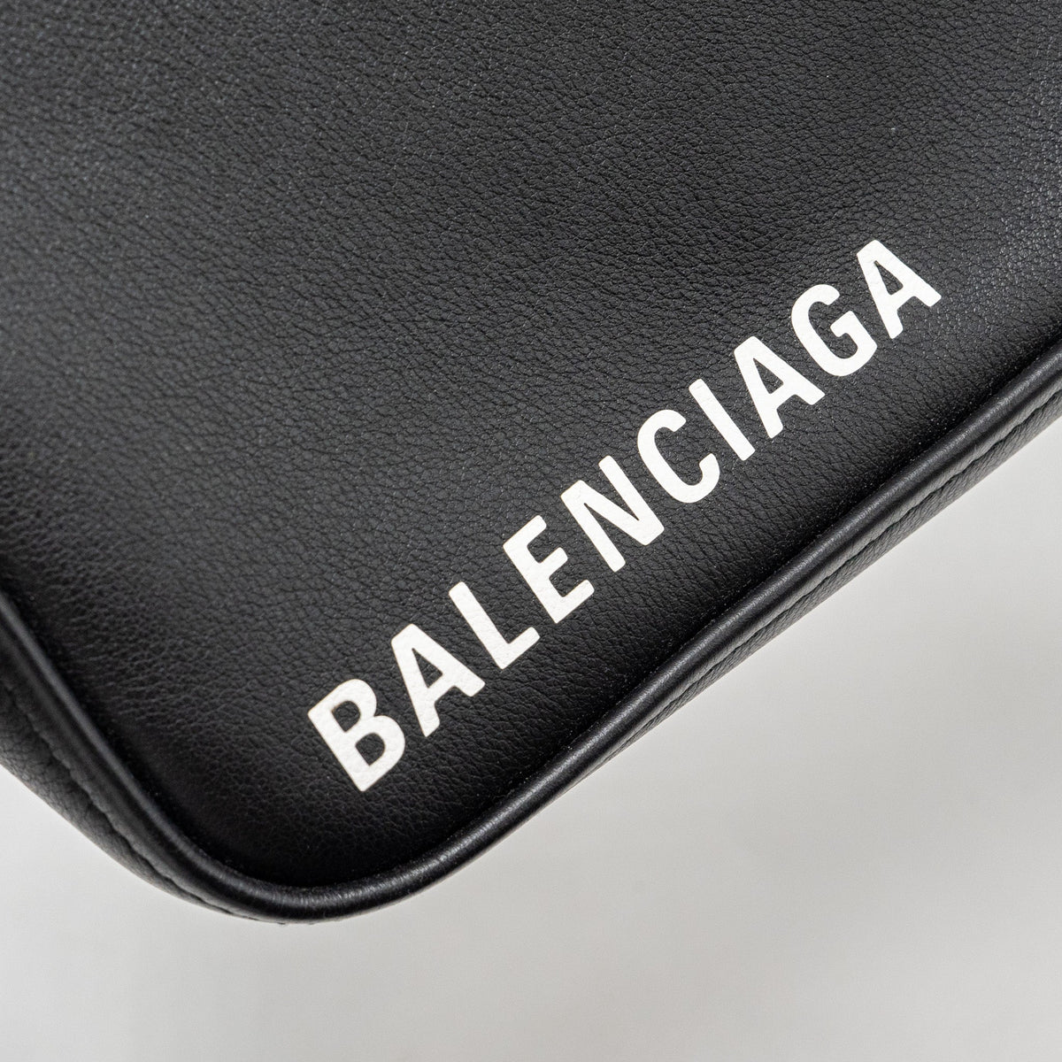 Side view of Balenciaga handbag Black premium designer bag