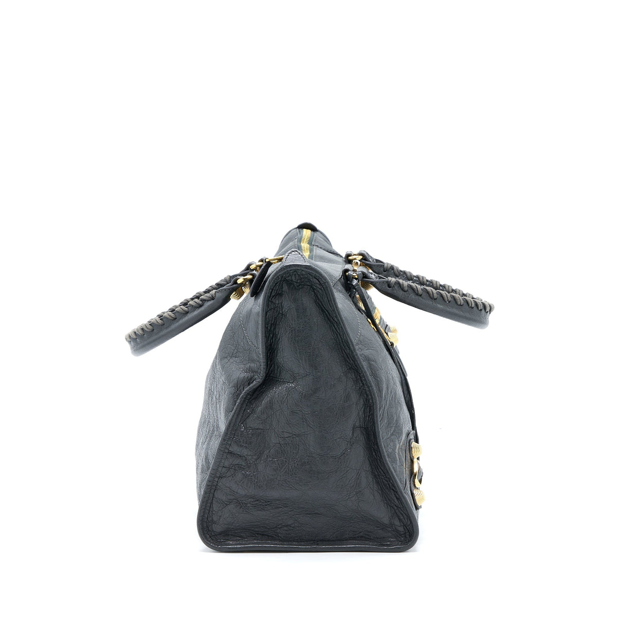 Balenciaga Giant 12 Work City Bag Lambskin Gris Fossile GHW — Designer Leather Handbag