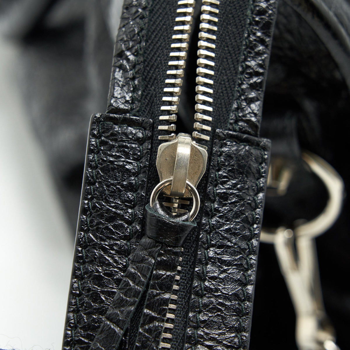 Balenciaga women's handbag Black luxury designer leather