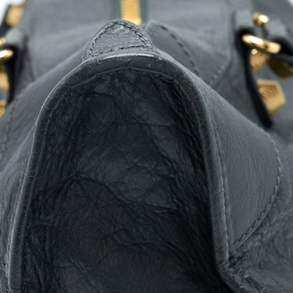 Balenciaga Giant 12 Work City Bag Lambskin Gris Fossile GHW — Designer Leather Handbag